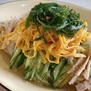 ひんやり鶏塩冷やし麺